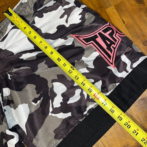 Tapout MMA athletic workout sparring shorts gray white camo 38-40" - Picture 4 of 9